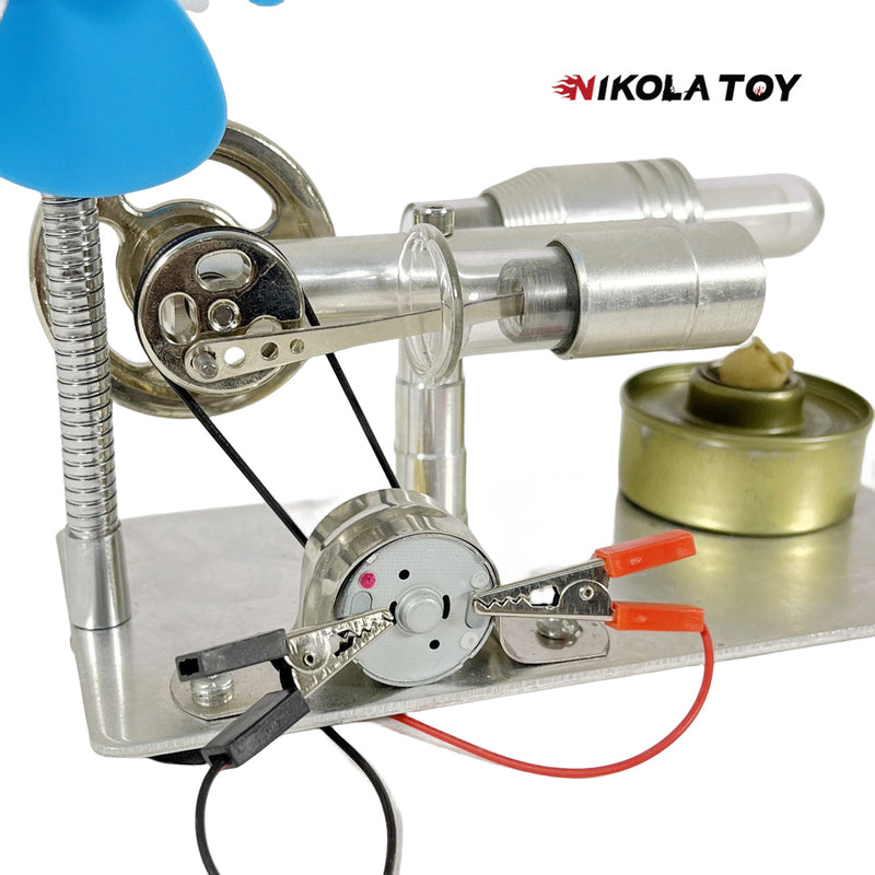 NikolaToy™ Stirling engine model - power generation+windmill