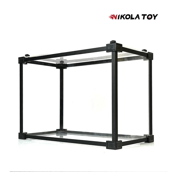 NikolaToy Alloy frame high transparent dust cover storage display box