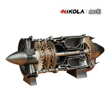 NikolaToy Fighter jet Turbojet Engine - DIY KIT