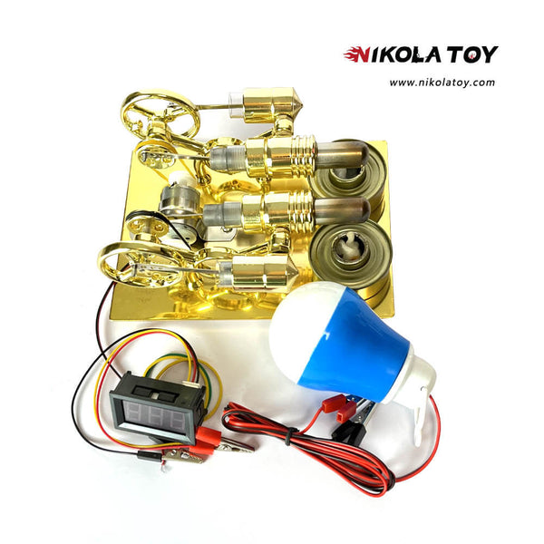 NikolaToy™ Stirling Engine - Golden Crab