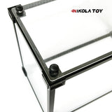 NikolaToy Alloy frame high transparent dust cover storage display box