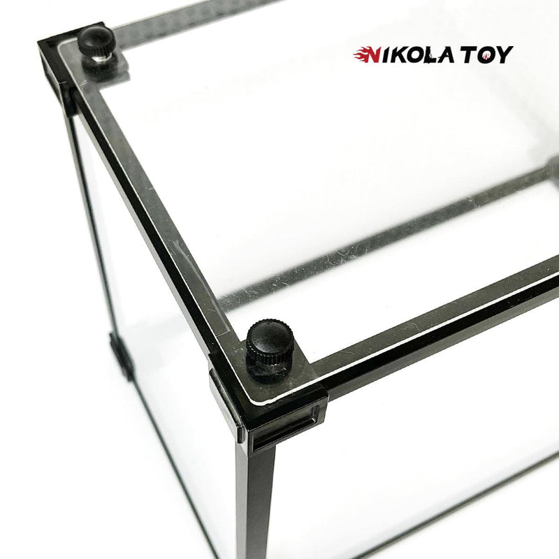 NikolaToy Alloy frame high transparent dust cover storage display box