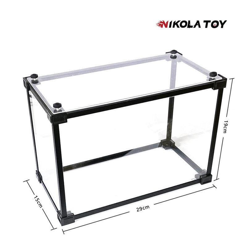 NikolaToy Alloy frame high transparent dust cover storage display box