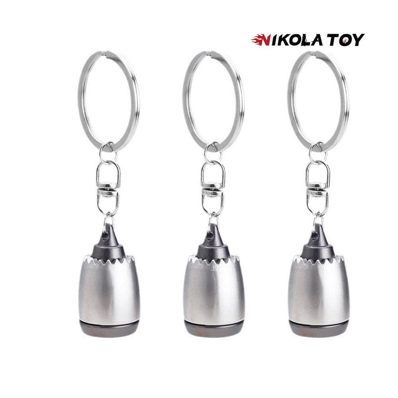 NikolaToy CNC Precision Turbofan Engine Keychain