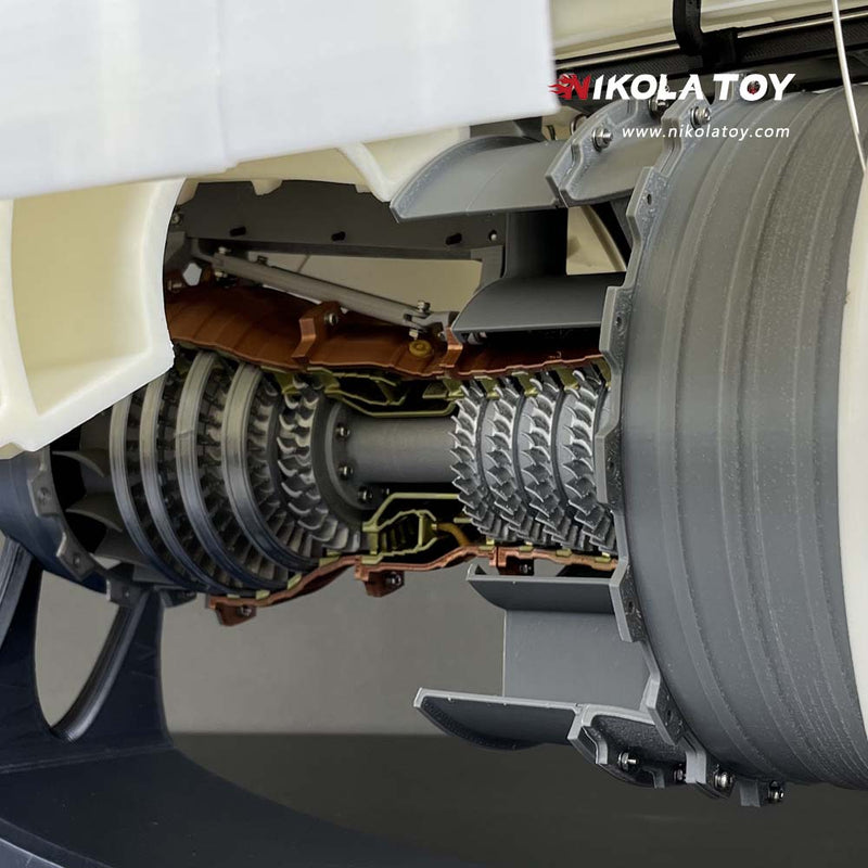 NikolaToy TR900 Turbofan engine model - Full version