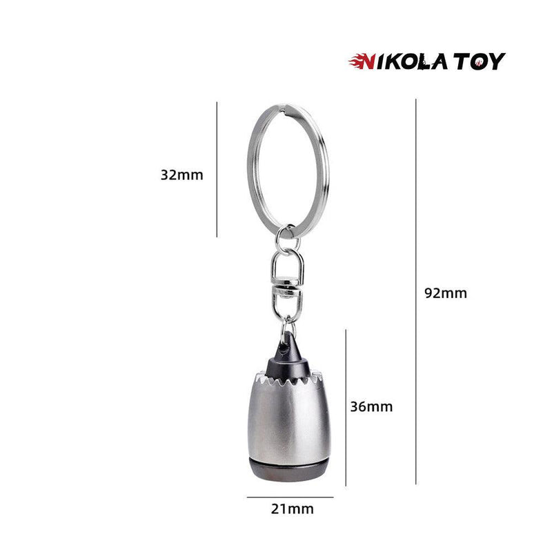 NikolaToy CNC Precision Turbofan Engine Keychain