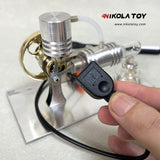 NikolaToy™ L-type Stirling engine model - power generation+LED light