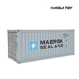 NikolaToy MAERSK large-sized container model toy with LED display box